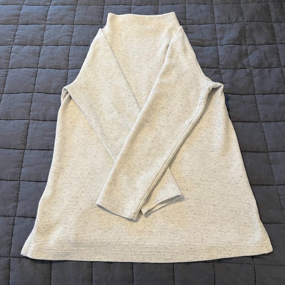 J. Jill Ribbed Funnel Neck Tunic Size M